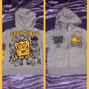 Kids SpongeBob Zip Up Hoodie
